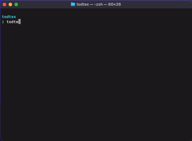 Todtex Commands